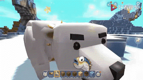迷你世界怎么给冰熊吃[图1]